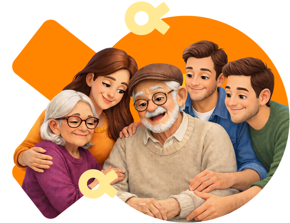Happy family illustration