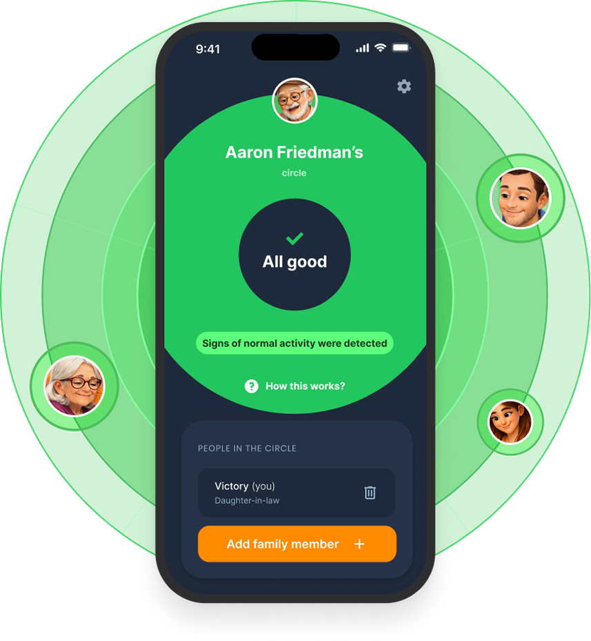 CircleOK app, all good screen